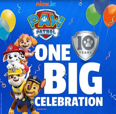 PAW Patrol Celebrates Its 10th Anniversary